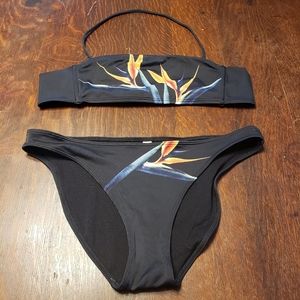 VICTORIAS SECRET Orchid Print Bikini Set